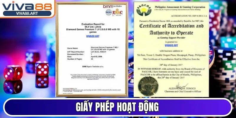 Giấy phép hoạt động